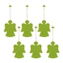 HEY-SIGN - Pendentif ange, vert mai (set de 6)