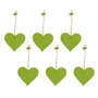 HEY-SIGN - Pendentif coeur, vert mai (set de 6)