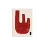 Paper Collective - Clayworks 02, 30 x 40 cm, beige / rouge