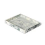Ferm Living - Mist Plateau, 15 x 20 cm, emerald blanc cassé