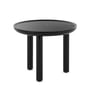 Kartell - K-Top table d'appoint, H 50 cm / Ø 60 cm, noir Marquina / noir