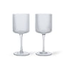 ferm Living - Ripple Verre à vin blanc, transparent (set de 2)