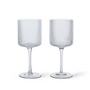 Ferm Living - Ripple Verre à vin blanc, transparent (set de 2)
