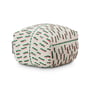 OUT Objekte unserer Tage - Sander Pouf Mini, rose / vert (Tiger Beat Col. 005 par Dedar)