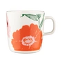 Marimekko - Oiva Puutarhakutsut Gobelet avec anse 400 ml, blanc / vert / orange