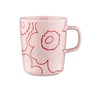 Marimekko - Oiva Piirto Unikko Tasse avec anse, 250 ml, rose / rouge