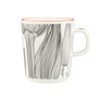 Marimekko - Oiva Kukat Puhkeavat Tasse avec anse, 250 ml, blanc / noir / orange