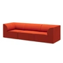 OUT Objets de nos jours - Weber 02 Canapé 3 places, orange pur (Vidar 4 0542 by Kvadrat)
