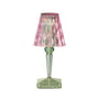 Kartell - Battery Lampe de table à accu H 26 cm, rose pastel / menthe