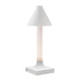 Kartell - Goodnight LED lampe à accu, H 31,5 cm, diffuseur Ø 11,8 cm, blanc mat