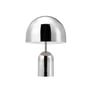 Tom Dixon - Bell LED lampe de table avec batterie, argent