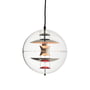 Verpan - VP Globe Lampe suspendue Ø 28 cm, aluminium / transparent