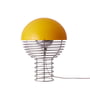 Verpan - Wire Lampe de table Ø 30 cm, chrome / jaune