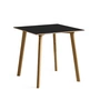 HAY - Copenhague CPH Deux 210 2. 0 Table de salle à manger 75 x 75 cm, chêne laqué mat / stratifié ink black