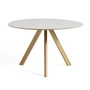 HAY - Table Copenhague CPH20 2.0 Ø 120 cm, chêne laqué / linoléum blanc cassé