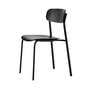 Thonet - S 243 chaise, noir profond (RAL 9005) / chêne teinté noir (TP 29)