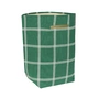 Nobodinoz - Vibes Corbeille de rangement, large, vert / blanc