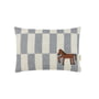 Nobodinoz - Vibes Coussin S, 33 x 22 cm, Cheval, bleu