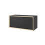 Müller Small Living - Vertiko Thirteen Élément d'étagère avec abattant, noir mat