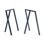 HAY - Loop Chevalets de table Stand Frame, H 72 cm, bleu foncé (2 pièces)
