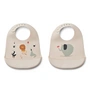 LIEWOOD - Tilda bavoirs, Circus, sandy (set de 2)