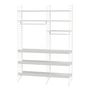 String - Combinaison de rangement, 140 x 200 x 30 cm, blanc