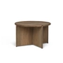 Northern - Cling Table basse, Ø 70 x H 43 cm, chêne fumé