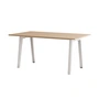 TipToe - NEW MODERN Table de salle à manger 95 x 160 cm, chêne / cloudy white