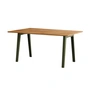 TipToe - NEW MODERN Table de salle à manger 95 x 160 cm, vieux bois recyclé / rosemary green
