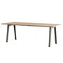 TipToe - NEW MODERN Table de salle à manger 95 x 220 cm, chêne / eucalyptus gris