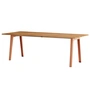 TipToe - NEW MODERN Table de salle à manger 95 x 220 cm, vieux bois recyclé / ashpink