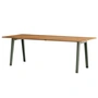 TipToe - NEW MODERN Table de salle à manger 95 x 220 cm, vieux bois recyclé / eucalyptus gris