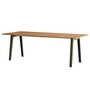 TipToe - NEW MODERN Table de salle à manger 95 x 220 cm, bois de récupération recyclé / rosemary green