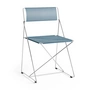 HAY - X-Line Chaise, Indoor, chromé / powder blue