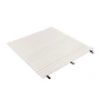 HAY - Palissade Quilted Cushion pour Dining Bench, blanc crème