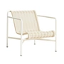 HAY - Palissade Cord Lounge Chair Low, blanc crème
