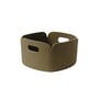 Muuto - Restore Panier de rangement 28 x 28 cm, marron-vert