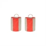 OYOY - Kara Panier de rangement S, cherry red (lot de 2)