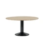 Muuto - Midst Table de salle à manger, Ø 140 cm, chêne huilé / noir