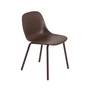 Muuto - Fiber Outdoor Chaise, marron rouge