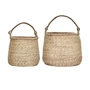 House Doctor - Cesta Panier de rangement L, jonc de mer naturel (lot de 2)