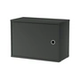 String - Module d'armoire avec porte, 58 x 30 cm, gris foncé