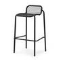 Normann Copenhagen - Vig Outdoor chaise de bar, H 75 cm, noir