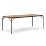 Normann Copenhagen - Vig Outdoor Table, 90 x 200 cm, robinier naturel / noir
