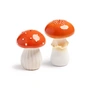 & klevering - Salière et poivrière, Mushroom, rouge / blanc