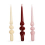 & klevering - Alpha Bougies à tige, rouge (set de 3)