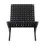 Carl Hansen - MG501 Cuba Chair, chêne laqué noir / noir / accastillage inox (Limited Edition)