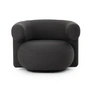 Normann Copenhagen - Burra Outdoor Lounge Chair avec fonction de retournement, chestnut (Natté 10102)