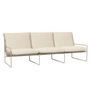 Ferm Living - Desert Outdoor Canapé 3 places, cashmere / blanc cassé (Pure Bouclé)