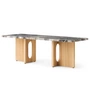 Audo - Androgyne Table basse 120 x 45 cm, chêne naturel / gris galaxie